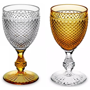 2 бокала для вина Vista Alegre Bicos Bicolor Goblet Set Amber 280 мл (арт. 49000427/49000431)