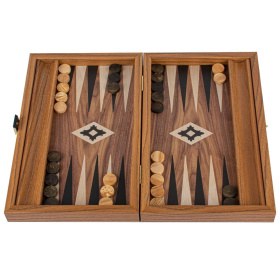 Нарды Manopoulos Handcrafted Walnut Replica Wood Backgammon Set BXL3KK