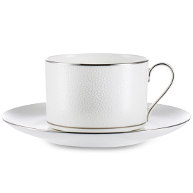 Чашка чайная с блюдцем Narumi Caviar White NAR-52457-2762/52457-5706
