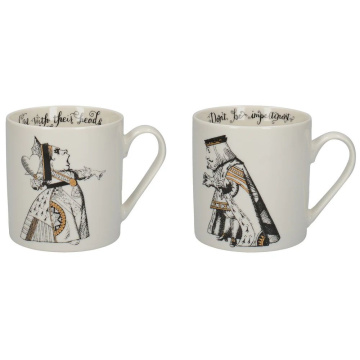 2 кружки KitchenCraft Victoria And Albert Alice In Wonderland Can Mugs C000047