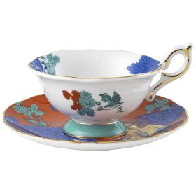Чашка чайная с блюдцем Wedgwood Wonderlust Golden Parrot Teacup & Saucer 1057271