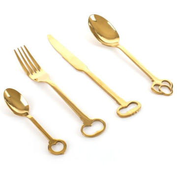 Набор столовых приборов Seletti Keytlery Gold 07374