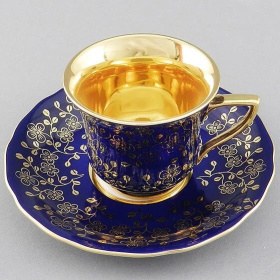 Чашка с блюдцем Leander Windsor Zlaté Květiny 13120413-C341