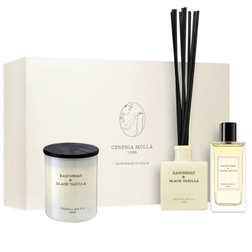 Подарочный арома-набор Cerería Mollá 1899 Raspberry & Black Vanilla Gift Set SET3C-RBV