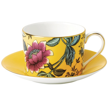 Чашка чайная с блюдцем Wedgwood Wonderlust Yellow Tonquin Teacup & Saucer (арт. 40031706)