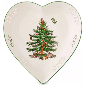 Блюдо-сердце Spode Christmas Tree Dish XT5322-X