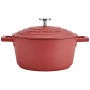 Кастрюля с крышкой KitchenCraft MasterClass Red Casserole Dish MCMCRD20RED. фото 1