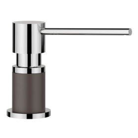 Дозатор моющего средства Blanco Lato Silgranit-Look Dual Finish Rock Grey/Chrome 525817