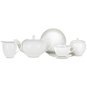 Чайный сервиз Narumi Glowing Platinum NAR-51446-4663-Tea set 6/21