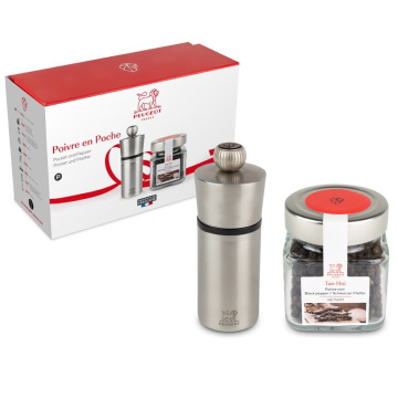 Набор для перца Peugeot Poivre en Poche Stainless Steel Pepper Mill 38052