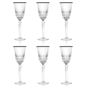 6 хрустальных бокалов для вина Avdeev Crystal Коллекция "Барселона" Н599/4п