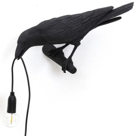 Настенный светильник Seletti Bird Lamp Black Looking Left 14737