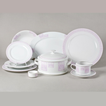 Обеденный сервиз Leander Sabina Růžový ornament 02162021-242A