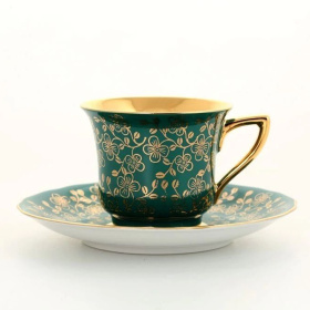 Чашка с блюдцем Leander Windsor Zlaté Květiny 13120413-B341