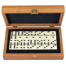 Домино Manopoulos Luxury Domino Set in Walnut Replica Wooden Case DXL30