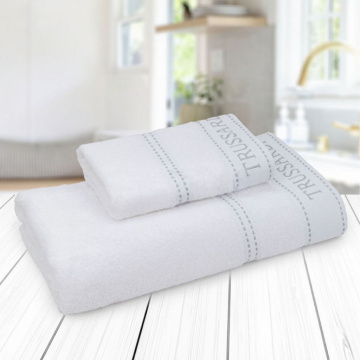 Набор полотенец Trussardi Ribbon Cotone Set di asciugamani Bianco TRU/441384