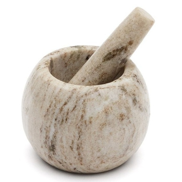 Ступка с пестиком La Forma Marichie Beige Marble Mortar & Pestle Set LF-175022