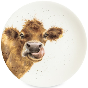 Тарелка десертная Royal Worcester Wrendale Designs Cow Coupe Side Plate (арт. WN4093-XW-Cow)