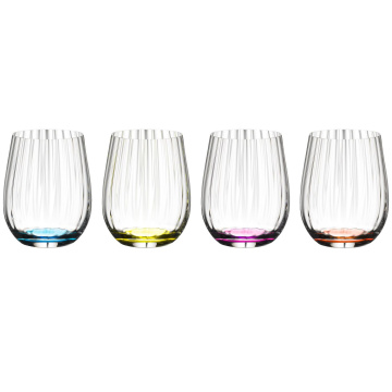 4 бокала для воды RIEDEL O Wine Tumbler Happy O Optical Set 5515/44