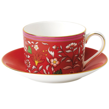 Чашка чайная с блюдцем Wedgwood Wonderlust Crimson Jewel Teacup & Saucer (арт. 40031700)