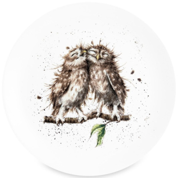 Тарелка десертная Royal Worcester Wrendale Designs Owl Coupe Plate (арт. WNB5658-XB/4)