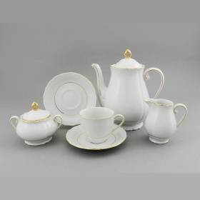 Кофейный сервиз Leander Verona Tenká Zlatá Odbočka 67160714-1139