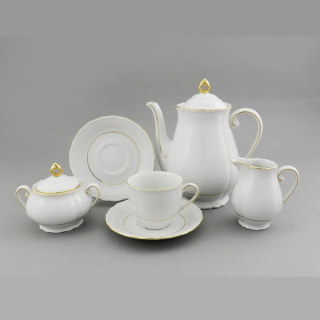 Кофейный сервиз Leander Verona Tenká Zlatá Odbočka 67160714-1139