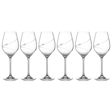 6 бокалов для белого вина Diamante Silhouette 360 мл (арт. 1045.356.EPT)