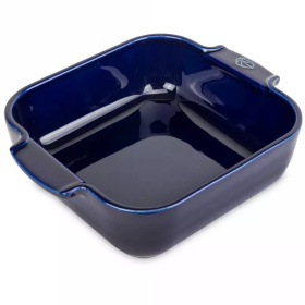 Форма для запекания Peugeot Appolia Plat four céramique carré bleu profond 60237