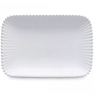 Блюдо прямоугольное Costa Nova Pearl Rectangular Platter (арт. PER302-WHI)