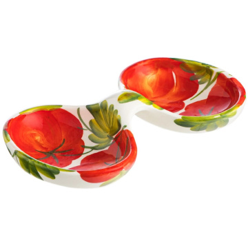 Менажница Edelweiss Tomato 2 parts Dish (арт. EDW-3008R-tomato)