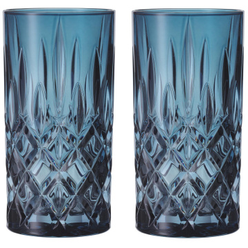 2 стакана для коктейлей Nachtmann Noblesse Longdrink Vintage Blue Set 105441