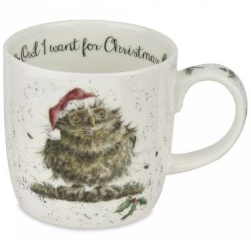 Кружка Royal Worcester Wrendale Designs Christmas Owl (арт. WNOX5629-XT-1)