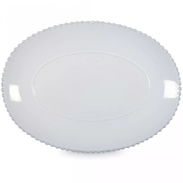 Блюдо овальное Costa Nova Pearl Oval Platter (арт. PEA401-WHI)