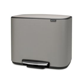 Ведро для мусора Brabantia Bo Pedal Bin Mineral Concrete Grey 121524