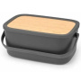 Хлебница Brabantia Nic Bread Bin Dark Gray 128264. фото 1