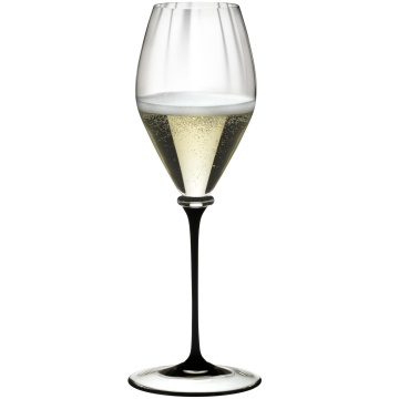 Бокал для шампанского RIEDEL Fatto A Mano Performance Champagne Glass Black Stem 375 мл (арт. 4884/28D)