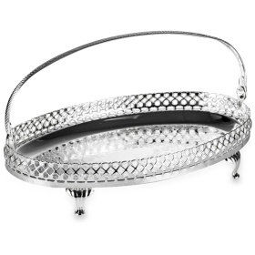 Поднос овальный Queen Anne Small Oval Gallery Tray/Legs/Handle 0/6853