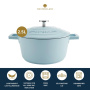 Кастрюля с крышкой KitchenCraft MasterClass Sky Blue Casserole Dish MCMCRD20SKY. фото 12