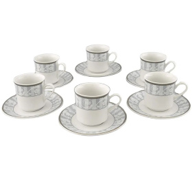Кофейный набор Leander Sabina Šedý Ornament 02160414-1013