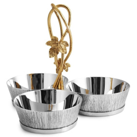 Менажница Michael Aram Ivy & Oak Tripple Nut Dish 123517
