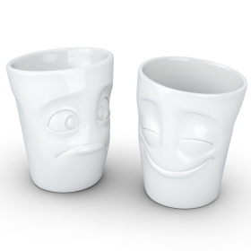 Набор кружек Tassen Mug set no. 2 Cheery & Baffled without handle in white 01.28.01