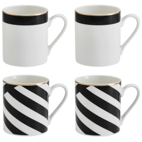 4 кружки KitchenCraft Mikasa Luxe Deco Mugs Set MKLDMUGPK4