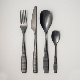 Набор столовых приборов Herdmar Bilbao Fancy Mate Black PVD Cutlery Set 2300000-mbk