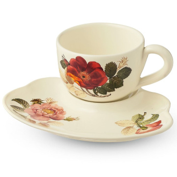 Чашка с блюдцем Nuova Cer Regale Tazza jumbo e vassoio 7960-RGE
