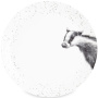 Тарелка обеденная Royal Worcester Wrendale Designs Badger Coupe Plate WNB4077-XB-Badger. фото 1