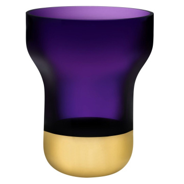 Ваза Nude Glass Contour Purple Gold 1091746