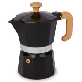 Кофеварка гейзерная KitchenCraft La Cafetière Venice 3 Cup Espresso Maker Black LCVEN3CPBLKW