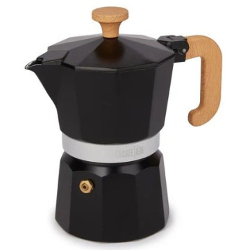 Кофеварка гейзерная KitchenCraft La Cafetière Venice 3 Cup Espresso Maker Black LCVEN3CPBLKW