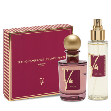 Подарочный арома-набор Teatro Fragranze Uniche Rose Oud Gift Set GIFTBOX-ROUTFU